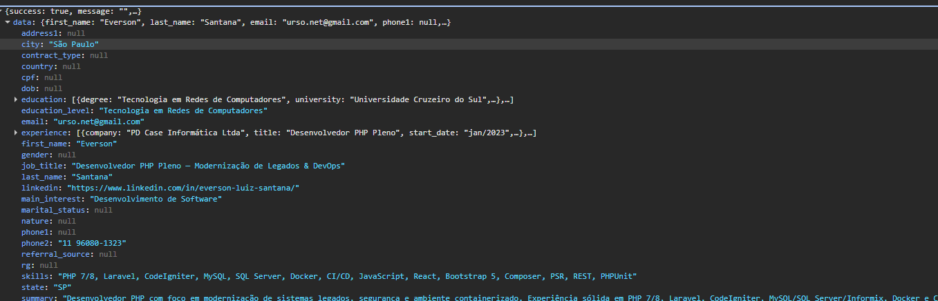 ResumeMe Screenshot